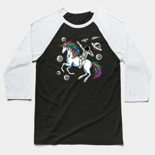 astronaut riding unicorn universe Baseball T-Shirt